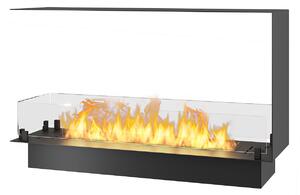 Camino a Bioetanolo da Incasso 100x30x60 cm Infire U1000 Slim Nero