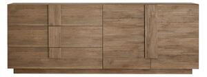 Madia Design Moderno 2 Ante 3 Cassetti Jupiter 241x44x90 cm Noce Mercure