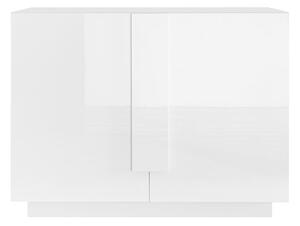 Madia Design Moderno 2 Ante Jupiter 120x44x90 cm Bianco laccato lucido