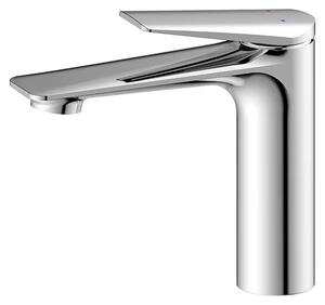 Miscelatore monocomando per lavabo – Adatto per acqua calda e fredda – Da montare sul piano del lavabo – Acciaio inossidabile 304 – Argento
