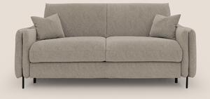 Gregory Divano letto con materasso h18 cm in microfibra effetto vellut