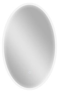 HOMCOM Specchio da bagno con illuminazione, anti-appannamento e 3 colori di luce, 50x4x80cm, Trasparente | Aosom Italy
