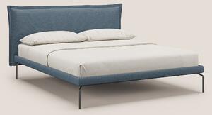 Eric letto imbottito design minimal in morbido tessuto impermeabile T1