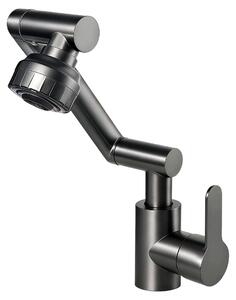 Miscelatore da cucina – Miscelatore da cucina estraibile – Miscelatore monocomando – Acciaio inossidabile 304 – Bocchetta flessibile – Installazione monoblocco – Nero