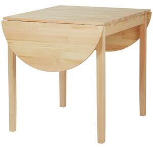 Tavolo Allungabile a Ribalta 140x70x75 cm per 4-6 Persone in Legno di Pino