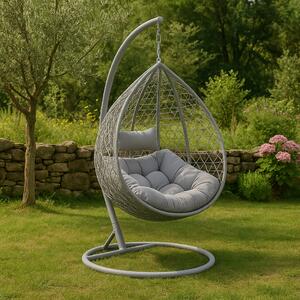 Sedia A Dondolo Sospesa Yaheetech Poltrona Pensile Nido Uovo Con