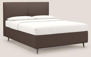 Greta letto contenitore dimensioni SLIM con testata trapuntata in ecop