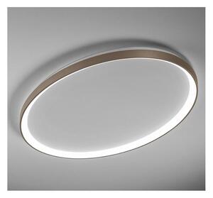 LIFERING PLAFONIERA OVALE LED 50W LUCE CCT 3000K-4000K ALLUMINIO 5 COLORI L80 CM DESIGN MODERNO