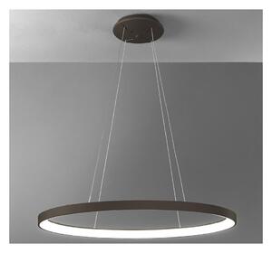 LIFERING SOSPENSIONE SINGOLA OVALE LED 50W LUCE CCT 3000K-4000K ALLUMINIO 5 COLORI L80 CM MODERNA