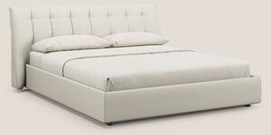 Clizia letto imbottito di design con vano contenitore in ecopelle impe