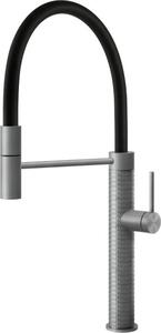 Foster Skin Rubinetto da cucina Nero, Acciaio inox