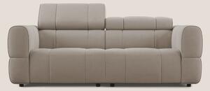 Giotto Divano modulare con opzione relax elettrico in microfibra effet