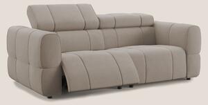 Giotto Divano modulare con opzione relax elettrico in microfibra effet