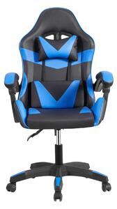 POLTRONA GAMING ALFA NERA/BLU SIMILP