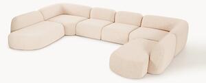 Divano componibile XL in bouclé Wolke