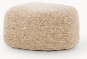 Pouf ovale in bouclé Wolke