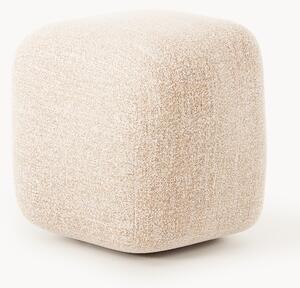 Pouf alto in bouclé Wolke