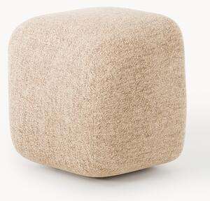 Pouf alto in bouclé Wolke