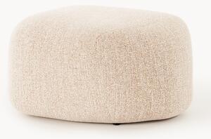 Pouf ovale in bouclé Wolke