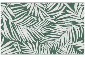 Tappeto da Esterno Reversibile 152x243 cm con Fantasia Geometrica Verde e Bianco