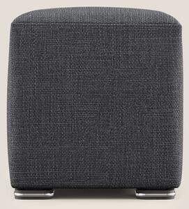 Cube pouf in morbido tessuto impermeabile ad intreccio melangiato T06
