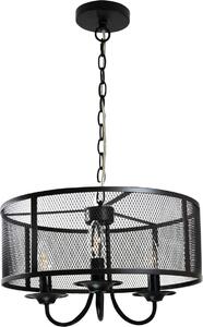 Lampada a sospensione SOHO nera 3xE14x12W in metallo, dimensioni: 100x40x40 cm, IP20, Polux
