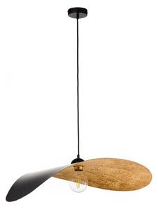 Lampada a sospensione su cavo LEAF 1xE27/15W/230V nero/oro