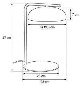 Lampada da tavolo OLAF 1xGX53/12W/230V nera/dorata