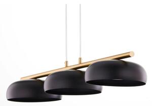 Lampadario a cavo OLAF 3xGX53/12W/230V nero/oro
