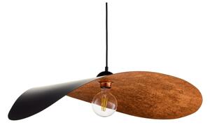 Lampadario a sospensione su cavo LEAF 1xE27/15W/230V nero/rame