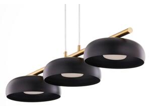 Lampadario a cavo OLAF 3xGX53/12W/230V nero/oro
