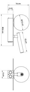 Faretto a parete HOTEL MOOD 1xG9/12W/230V + 1xG9/3W blu