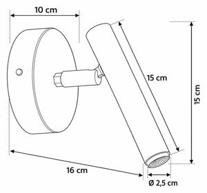 Faretto da parete STALACTITE 1xG9/3W/230V blu
