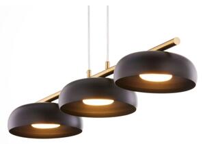Lampadario a cavo OLAF 3xGX53/12W/230V nero/oro