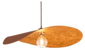 Lampadario a sospensione con cavo LEAF 1xE27/15W/230V marrone/ramato