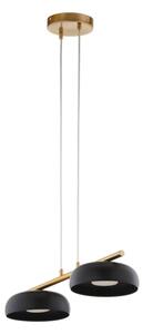 Lampadario sospeso con cavo OLAF 2xGX53/12W/230V nero/oro