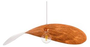 Lampadario a cavo LEAF 1xE27/15W/230V bianco/rame