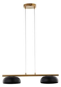 Lampadario sospeso con cavo OLAF 2xGX53/12W/230V nero/oro