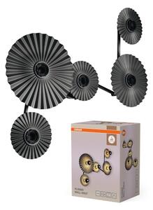 Osram - Lampada da parete PLISSEE 5xE27/15W/230V antracite