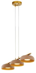 Lampadario a cavo OLAF 3xGX53/12W/230V beige/oro