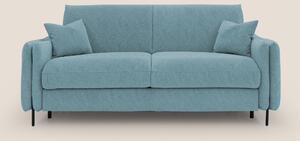Gregory Divano letto con materasso h18 cm in microfibra effetto vellut