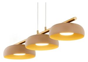 Lampadario a cavo OLAF 3xGX53/12W/230V beige/oro