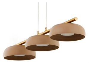 Lampadario a cavo OLAF 3xGX53/12W/230V beige/oro