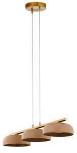 Lampadario a cavo OLAF 3xGX53/12W/230V beige/oro