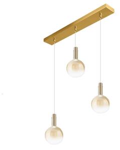Lampadario perenz ampolla s3 8310 am 8034 ob led 15w 3000k 1020lm vetro borosilicato sfumato ambra - Perenz