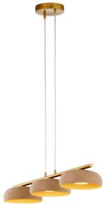 Lampadario a cavo OLAF 3xGX53/12W/230V beige/oro