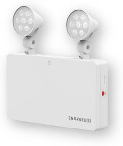 ENOVALITE Apparecchio LED per vie di fuga, 3 W, twin spot, montaggio a parete