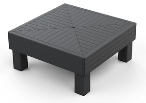 Tavolino Keter Elements 65x65x29 cm Effetto Legno Grafite