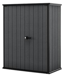 Armadio da Esterno Keter Cortina Alto 140x73,6x170,4 cm in Evothech+ Grigio