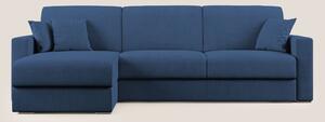 Best Divano letto angolare in tessuto impermeabile T02 blu
